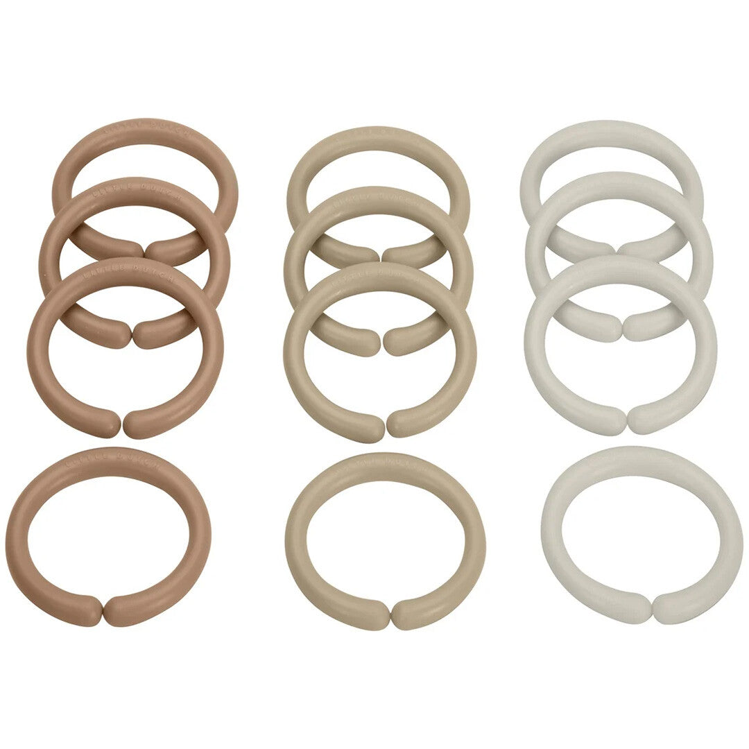 Little dutch speelgoedringen beige - 12st
