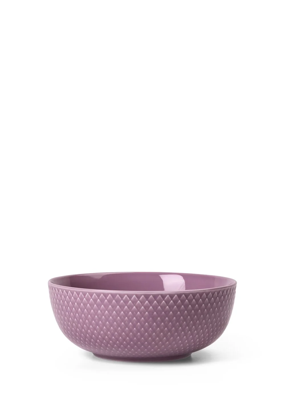 Lyngby Porcelæn  Rhombe Color skål, lilla - Ø15.5 cm
