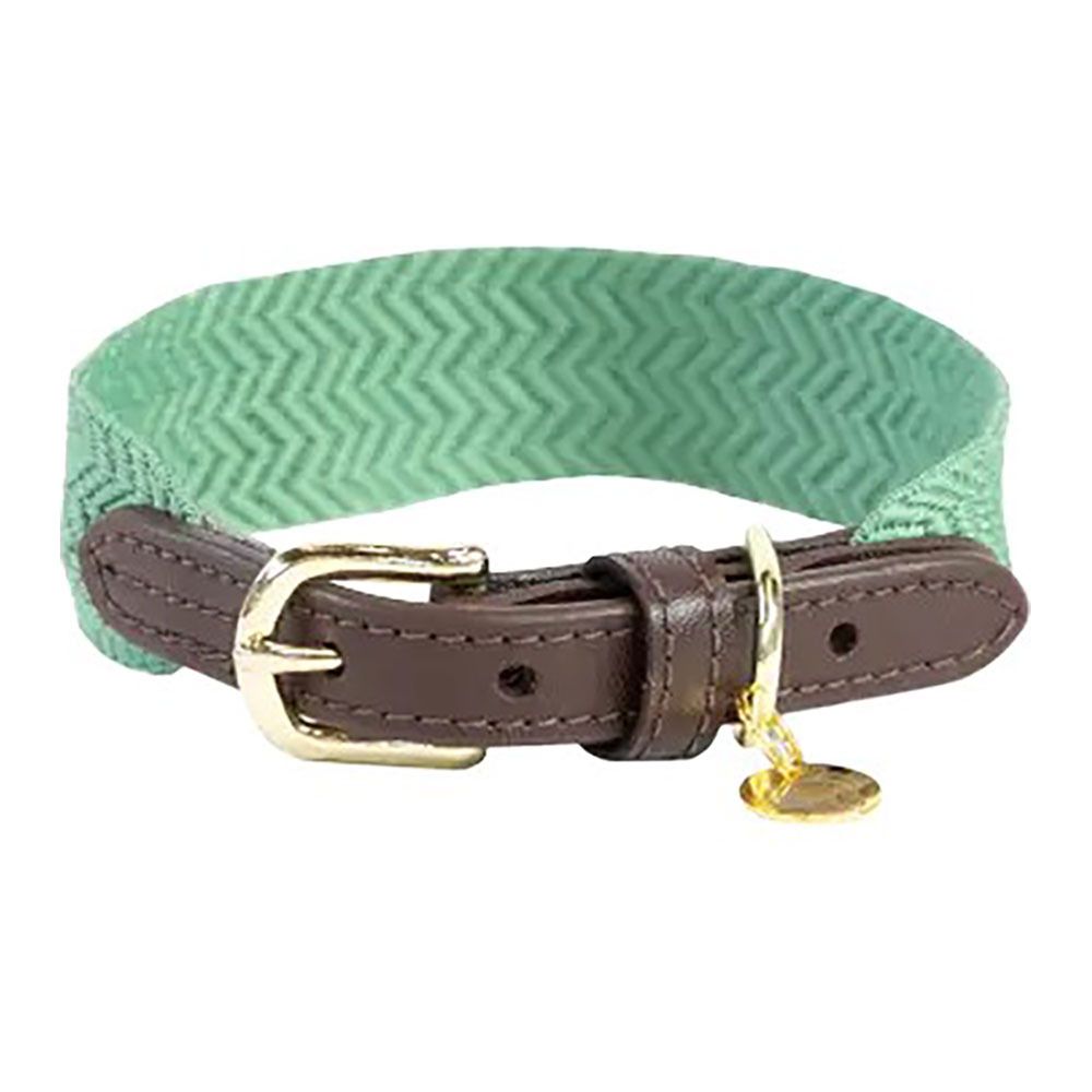 Kentucky JACQUARD-  Collier pour chien olive green