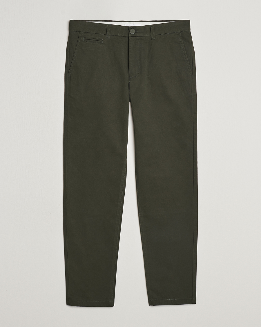 KnowledgeCotton Apparel Chuck Regular Cotton Twill Chino Forest Night