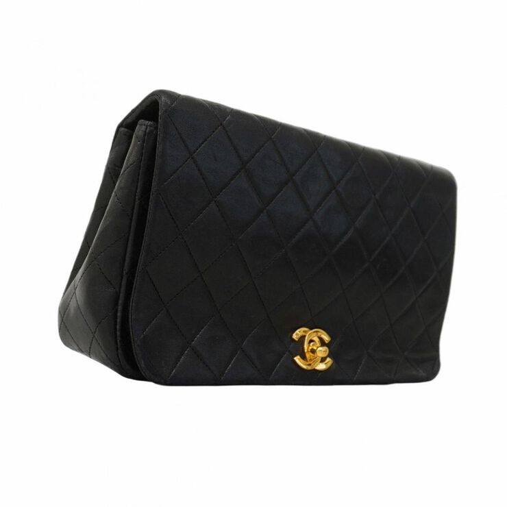 Chanel Vintage Chanel Wallet On Chain Black