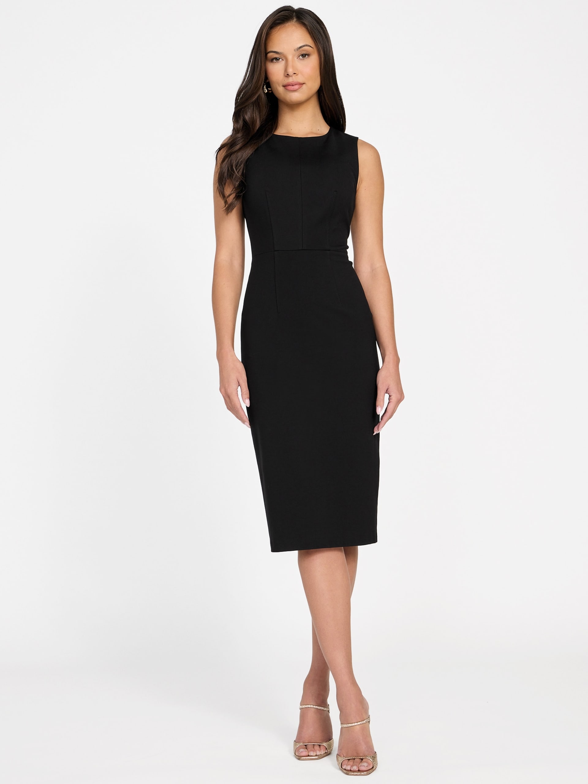 Vestido Gwen com zíper nas costas