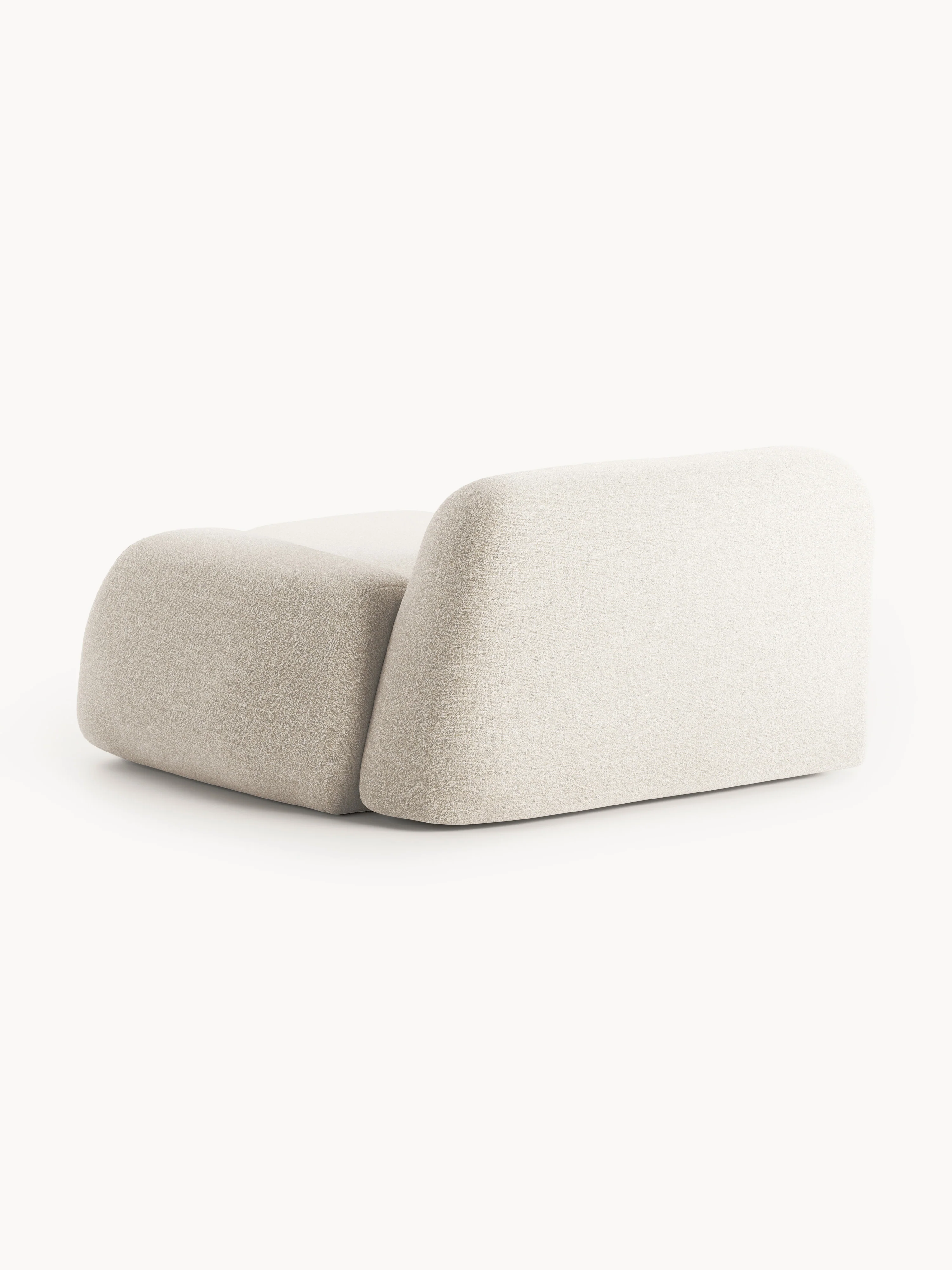 Bouclé hoekmodule Wolke