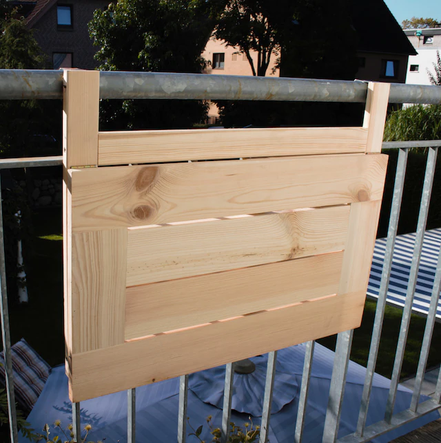 promadino Balkonhängetisch BxTxH: 70x46x115 cm