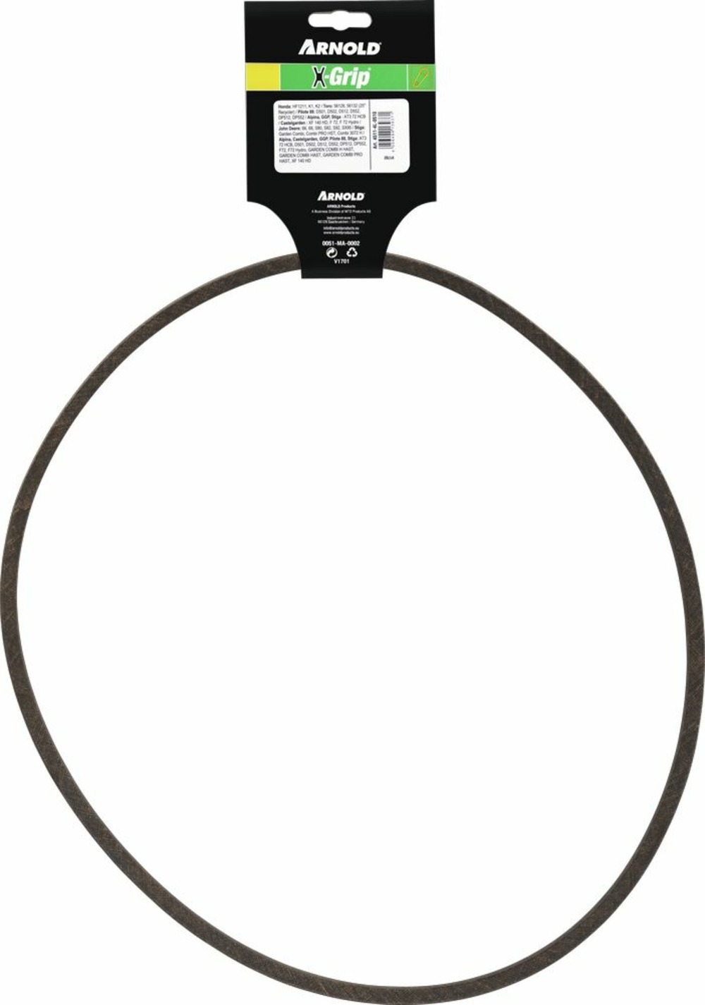 Courroie trapézoïdale x-grip v de type 4l510