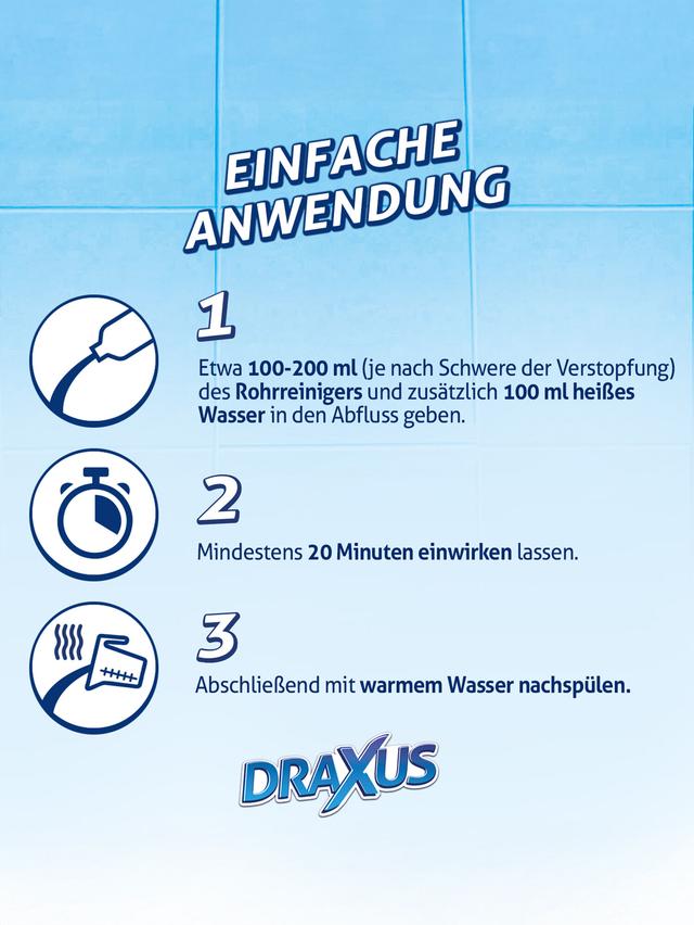 DRAXUS Profi Abflussreiniger