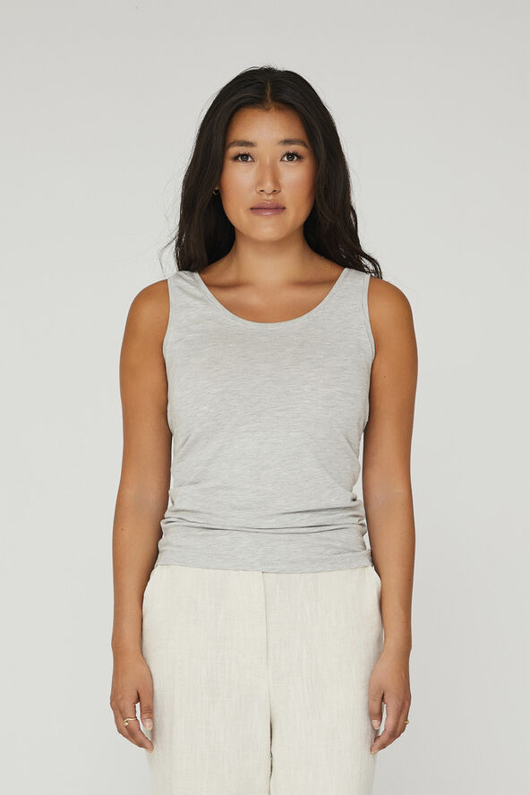 A-VIEW Stabil tank top Light grey melange