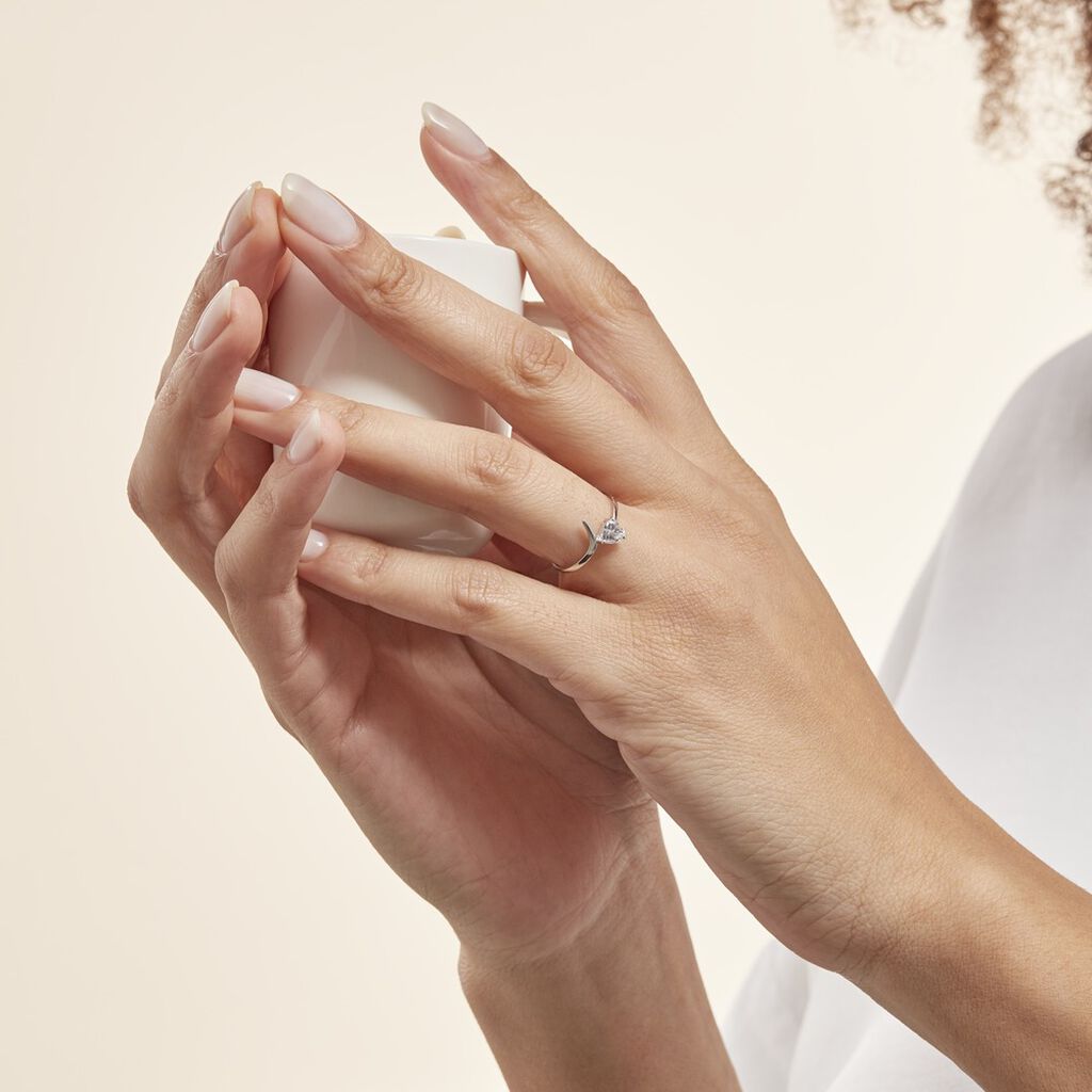 Bague Valeriana Or Blanc Oxyde De Zirconium