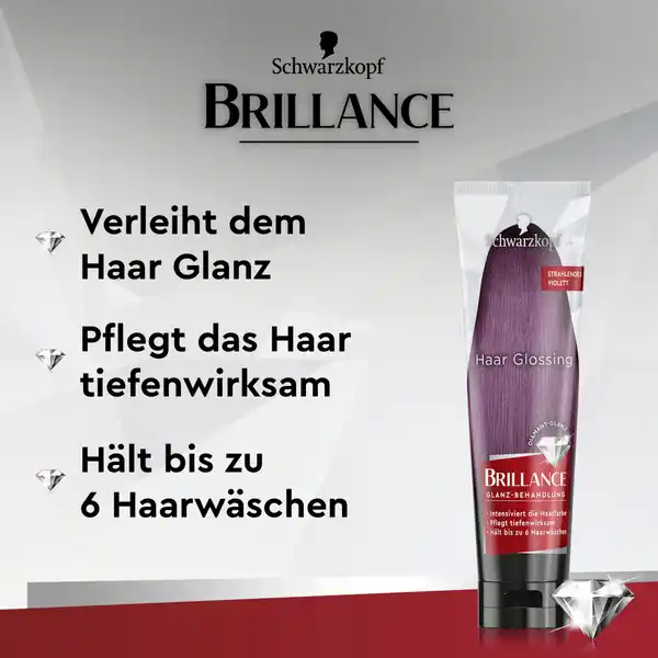 Haar Glossing Strahlendes Violett