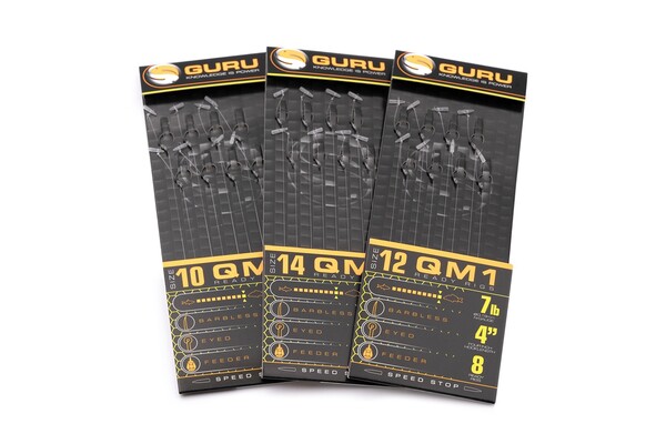 Bas de ligne coup Guru QM1 Speedstop Ready Rigs 10cm (8 pcs)