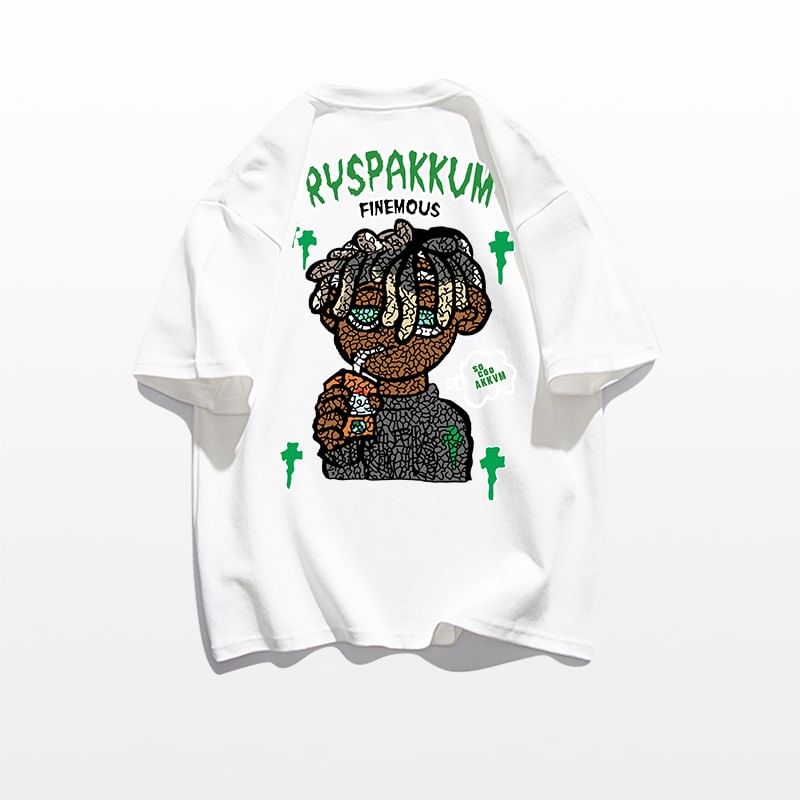 Kupyd - T-shirt met korte mouwen, ronde hals en print
