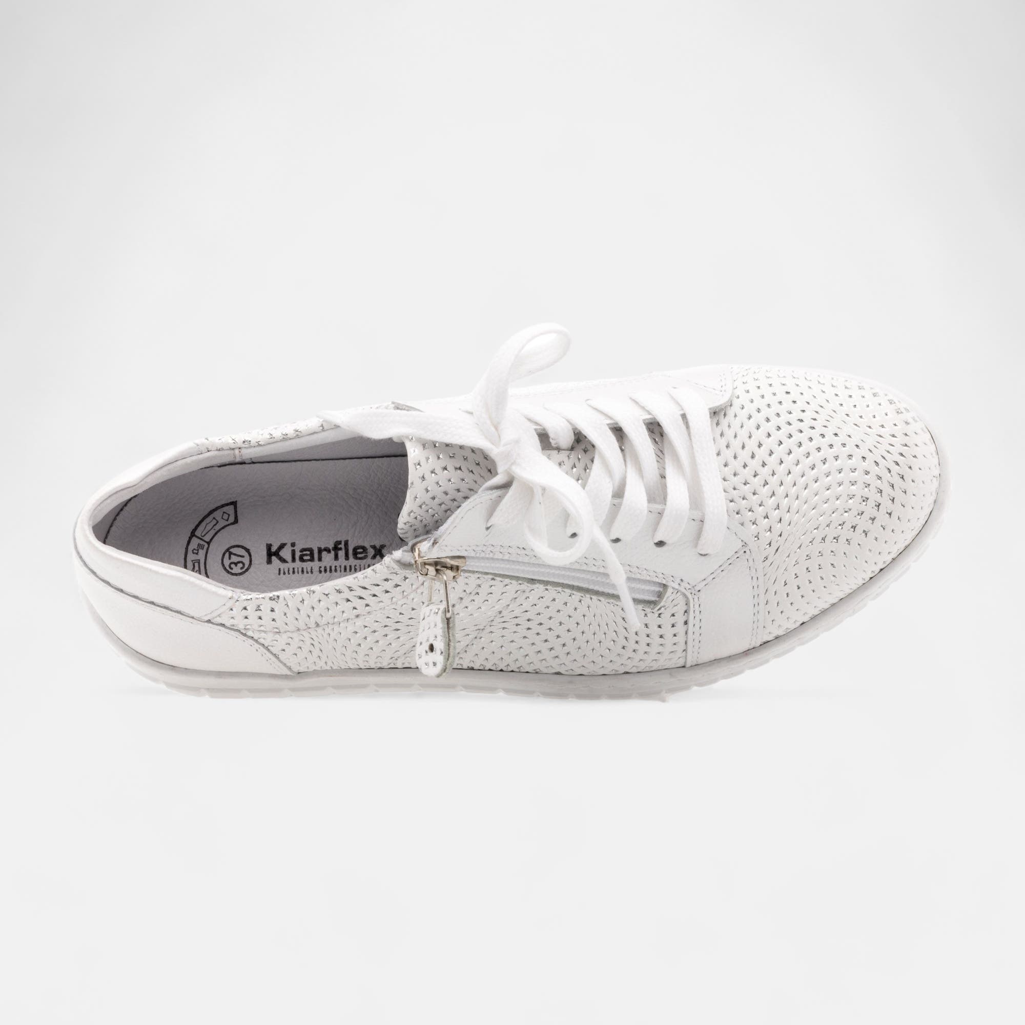 Derbies pieds sensibles Femme en cuir blanc