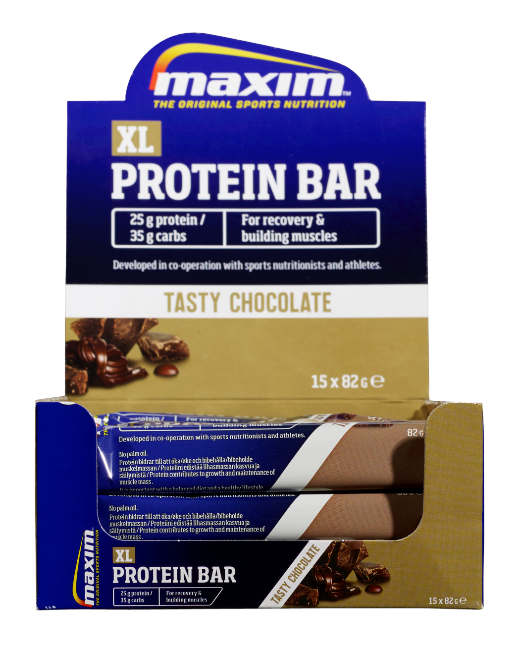 Maxim XL Protein Bar Chocolate 15x82g