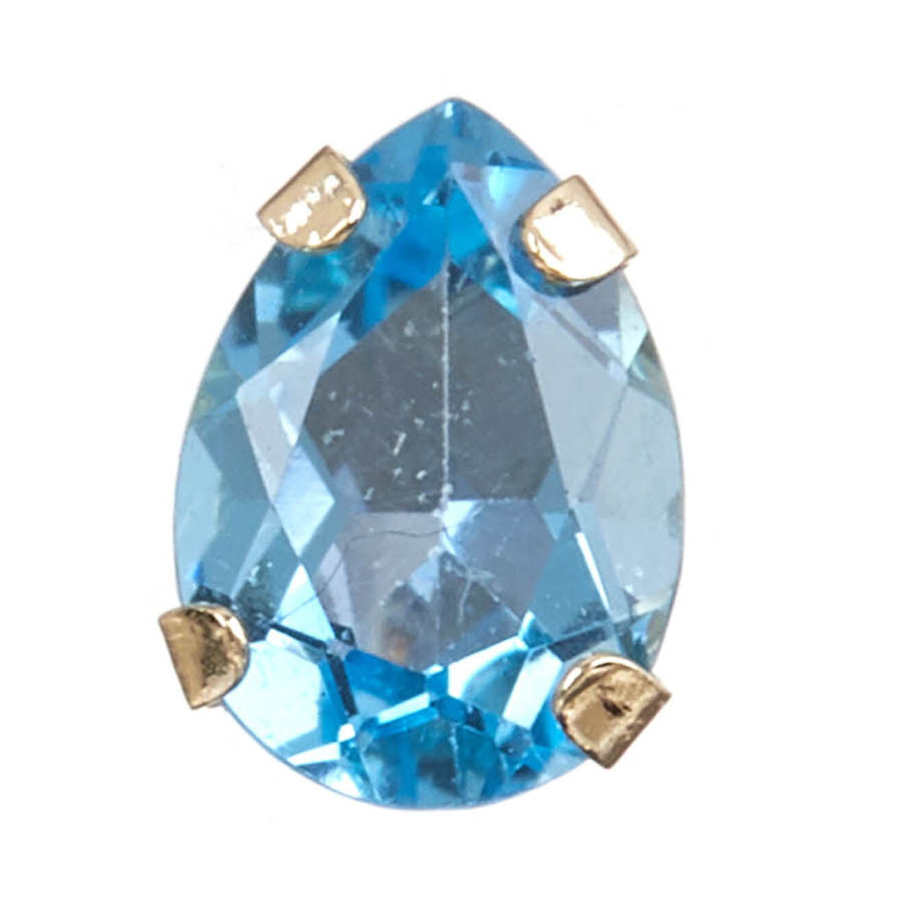 Instant d'Or Boucles d'oreilles Gouttes Etincelantes Topaze 1.7 ct or jaune