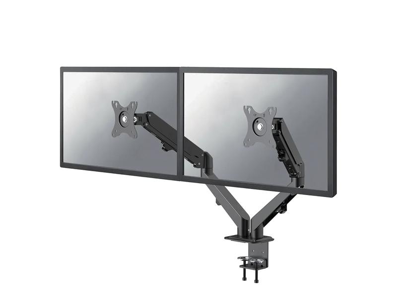 NEOMOUNTS Tischhalterung DS70-700BL2 bis 7 kg – Schwarz Full-Motion-Tischhalterung für 17-27