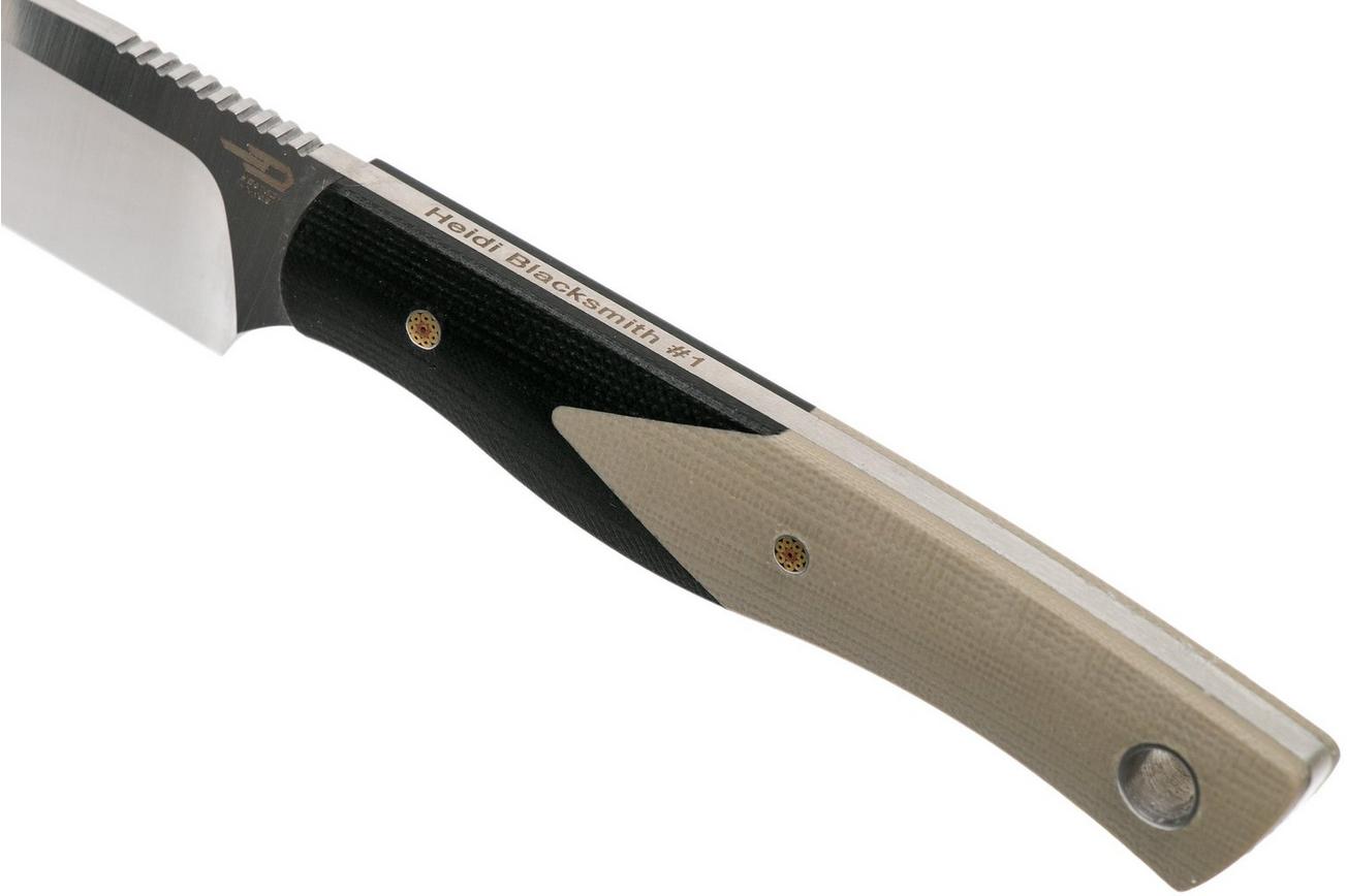 Bestech Heidi Blacksmith #1 BFK01B Tan & Black G10