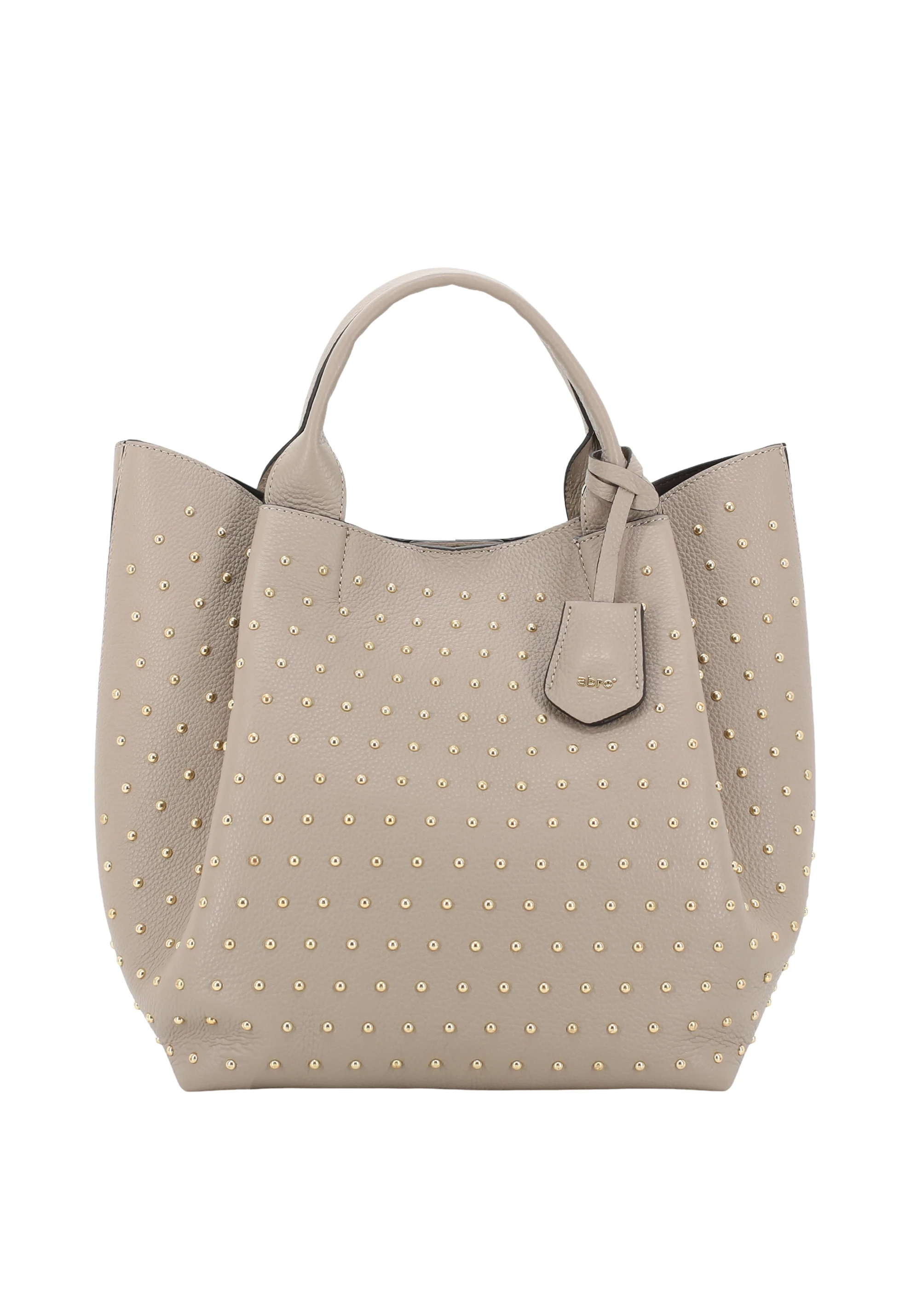 Shopper ESSENTIAL studs medium Leather Agave Standard
