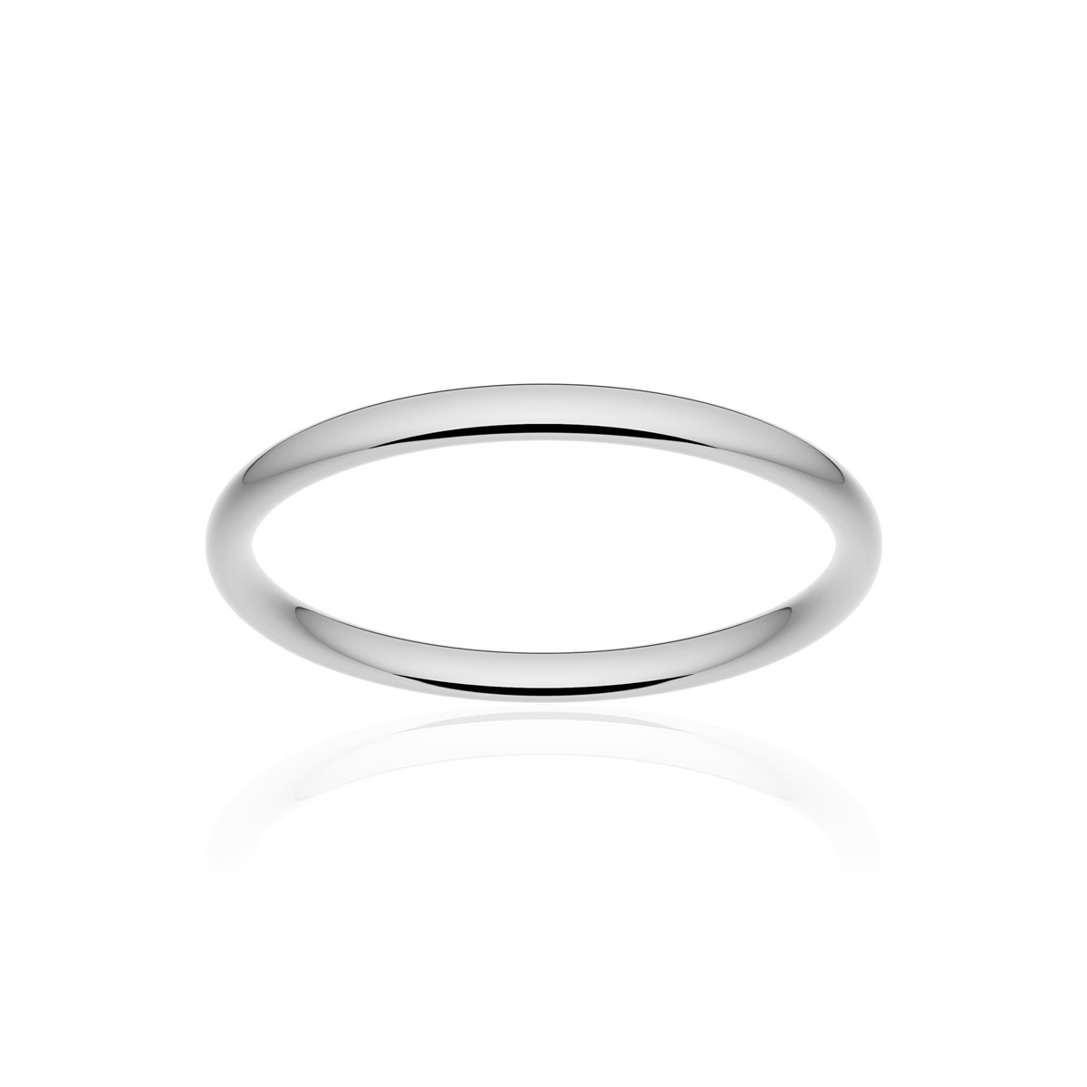 Alliance palladium 950 poli demi-jonc confort 2 mm