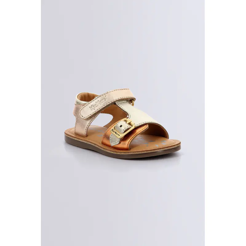 Diazz Beige orange SANDALES Cuir Fille
