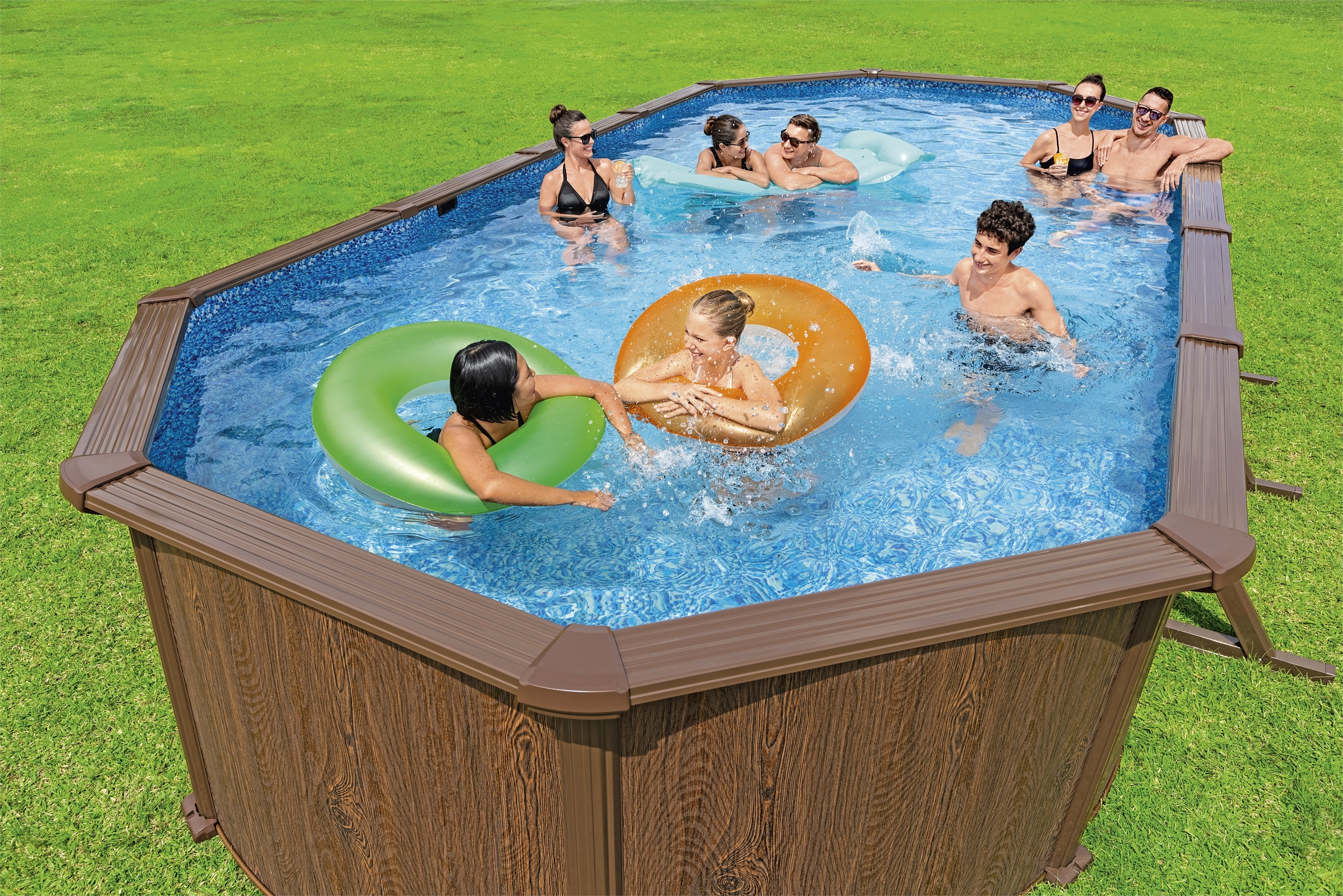 Bestway Pool Hydrium Komplett-Set 730 x 360 x 130 cm