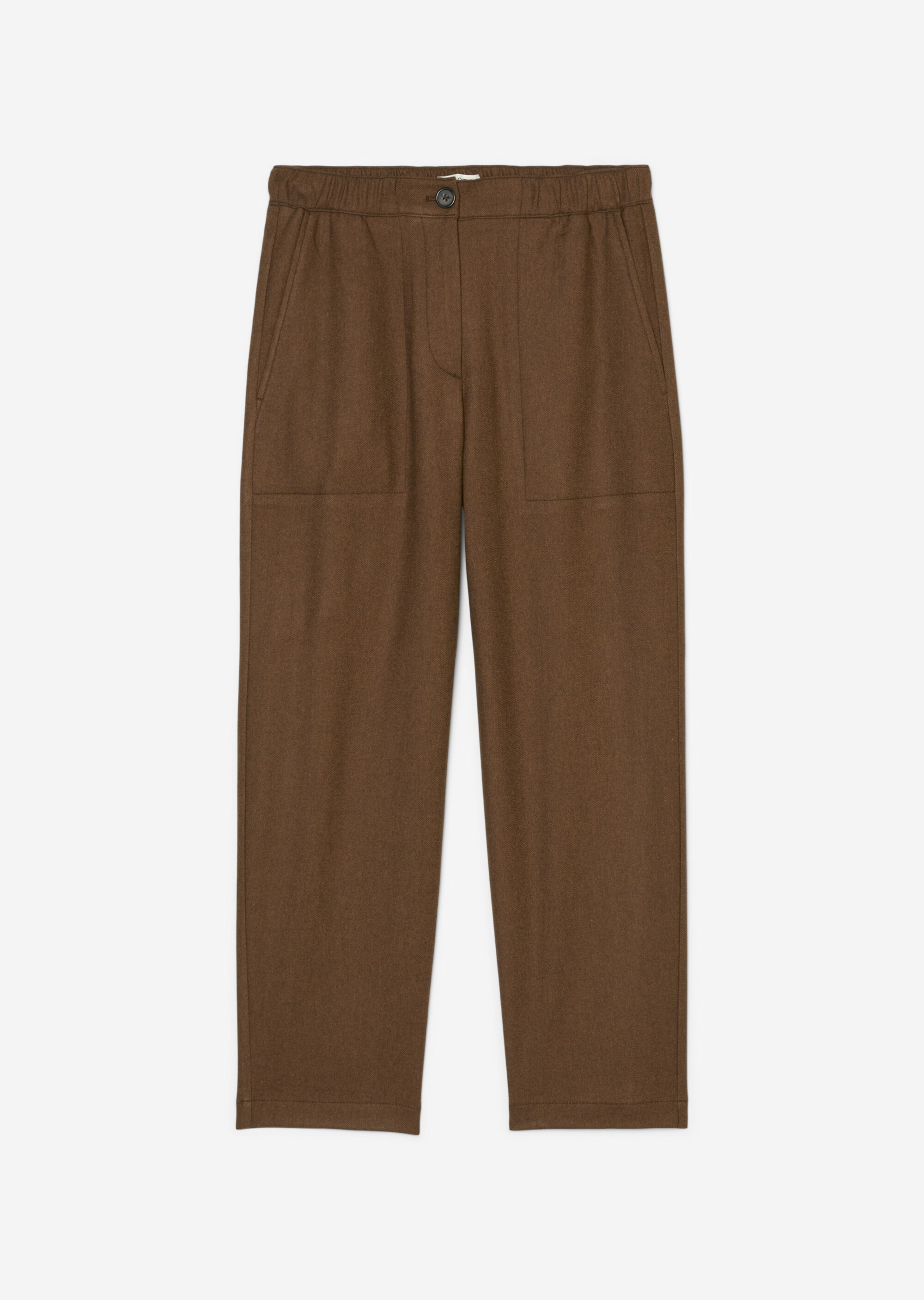 Elegante Cargo-Joggpants aus Viskose-Wolle-Mix