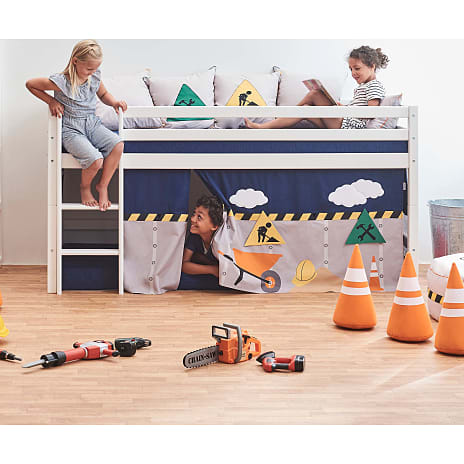 Hoppekids Construction forhæng til halvhøj- og køjeseng 90x200 cm