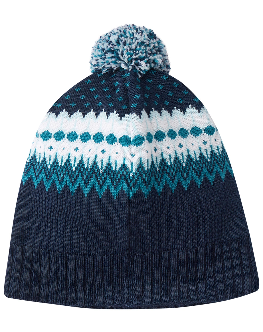 Woll-Mütze TUNTURISSA mit Bommel in navy