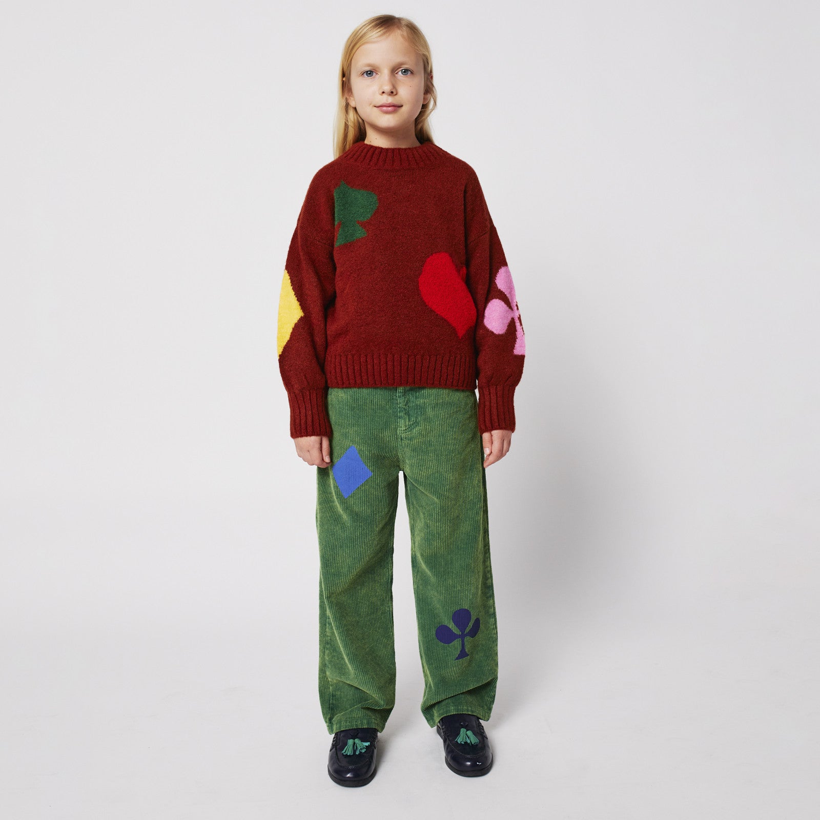 Pullover Bobo Joker Jacquard Burgundy Red
