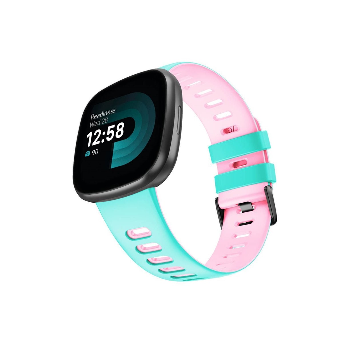 Twin Sport armbånd Fitbit Versa 4 - Mynte/rosa