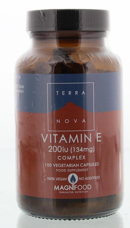 Terranova Vitamine E 200IU Complex 100 Vegan Capsules