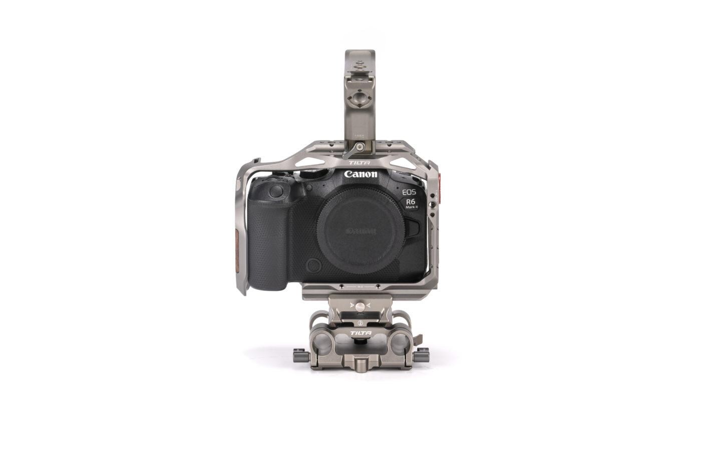 Cage Basic Kit für Canon R6 Mark II - Titanium Gray<br>Verbessert die Funktionalität der Kamera und bietet gleichzeitig zusätzlichen Schutz