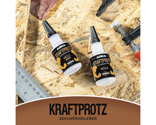 ARKA Kraftprotz Superlijm voor hout, vloeibaar, 50 g