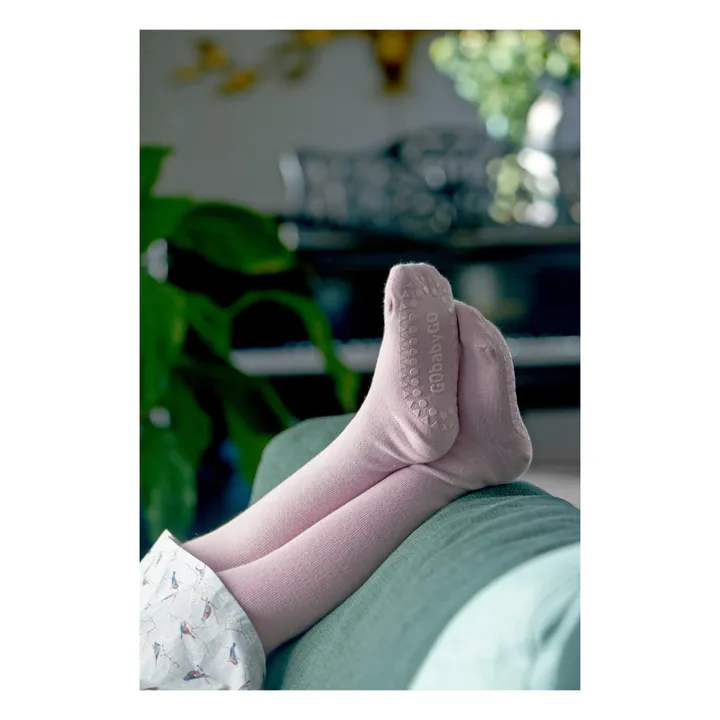 GOBABYGO Collants Antidérapants Genoux et Pieds | Rose