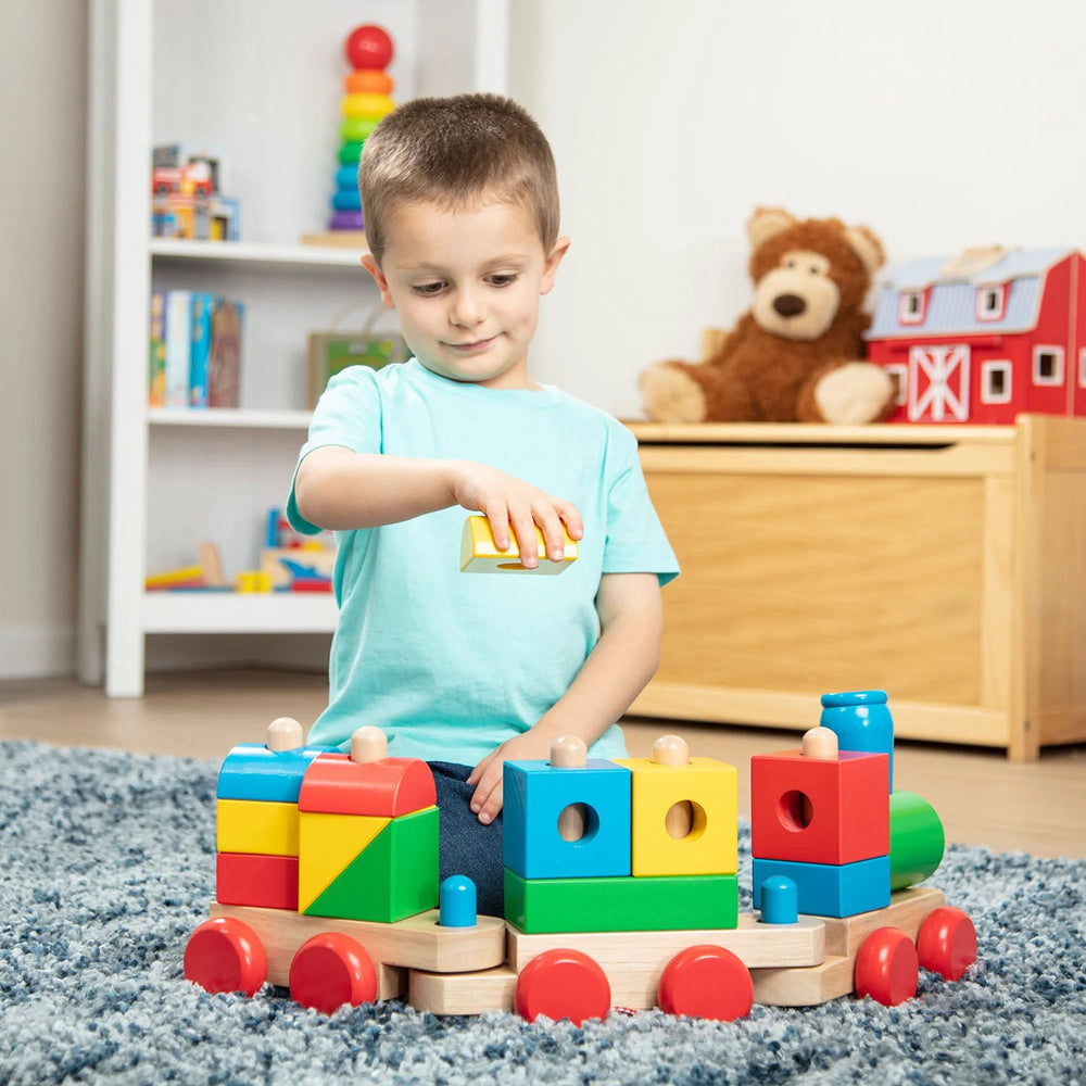 Køb Melissa & Doug Multifarvet Legetøj - Tog Til Stabling