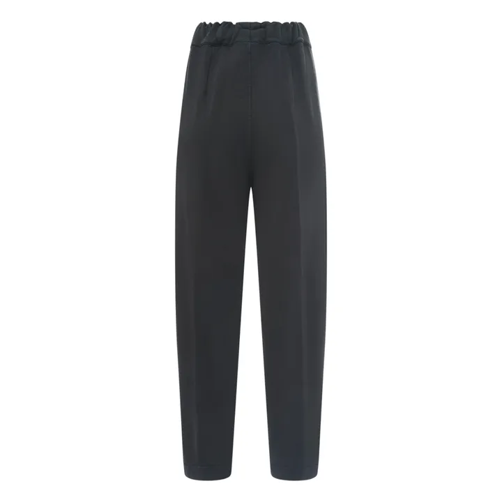 SMALLABLE BASICS Jogger Droit Femme Molleton Bio | Noir