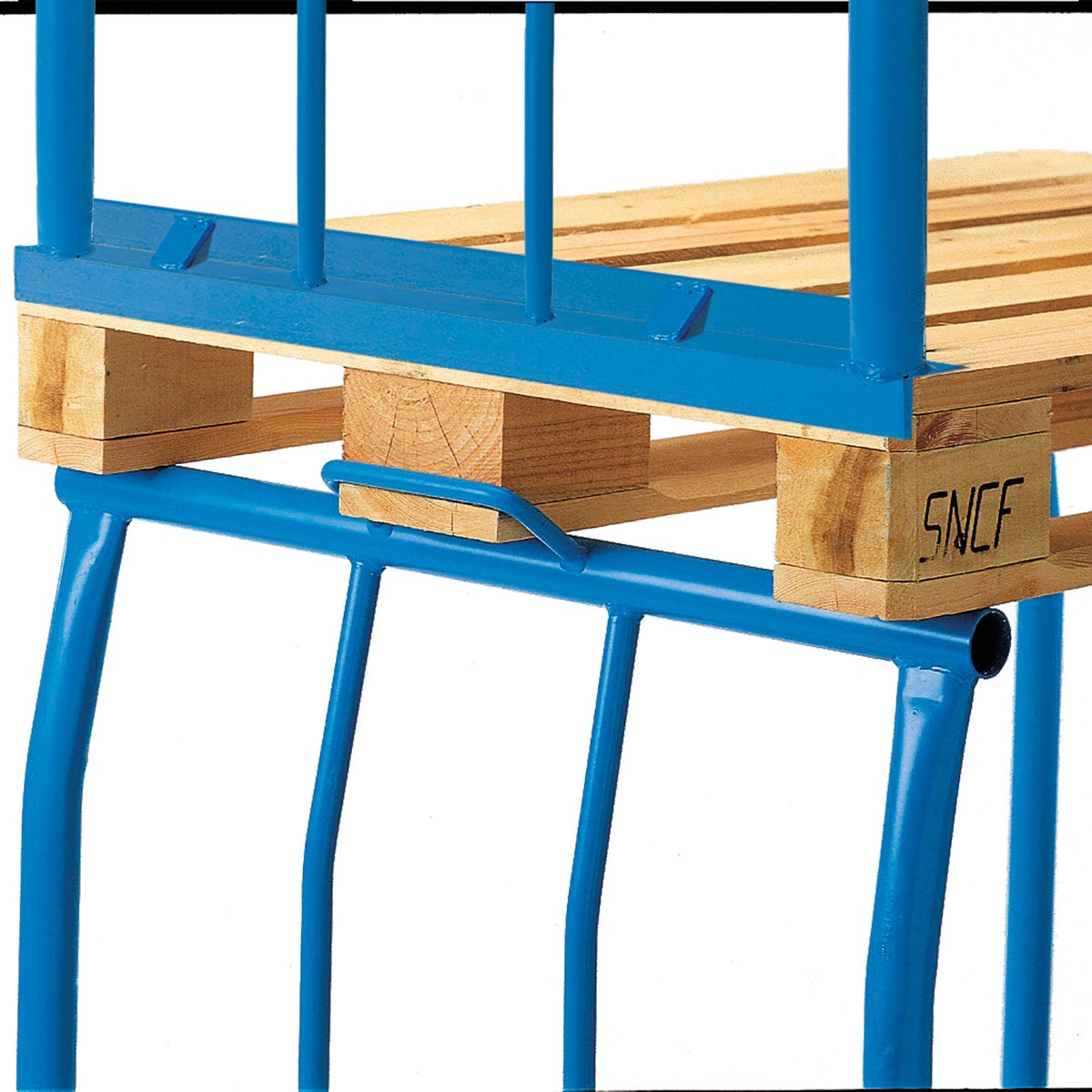 VARIOfit palletopzetrand type 66 van staal, afmetingen 1200x1000mm, hoogte 1200mm