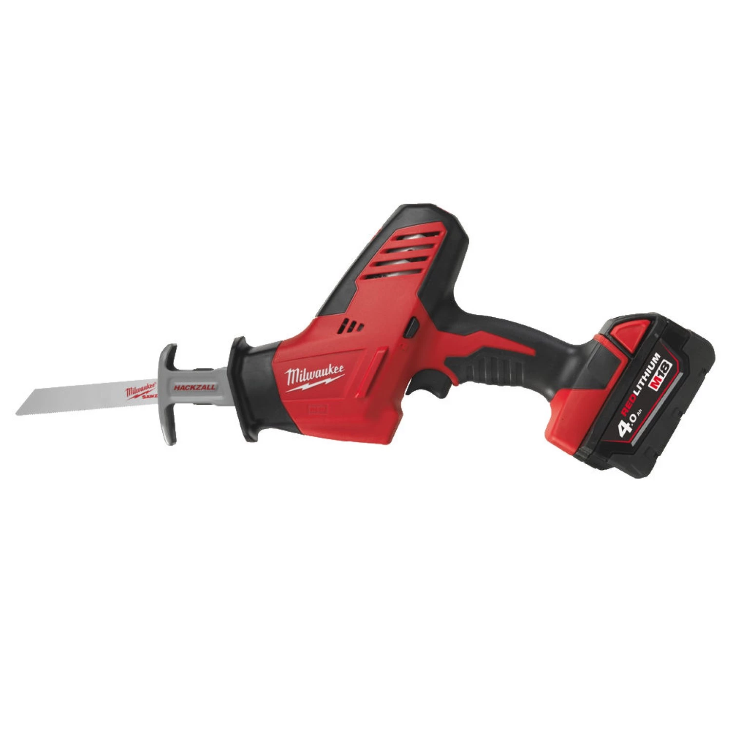 Milwaukee C18 HZ-402B 18V Li-Ion accu reciprozaag set (2x 4.0Ah accu) in tas