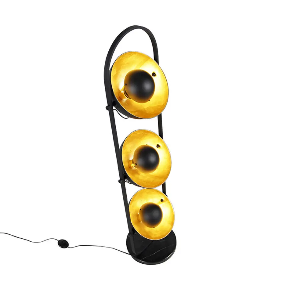 Qazqa vloerlampen magnax zwart e27