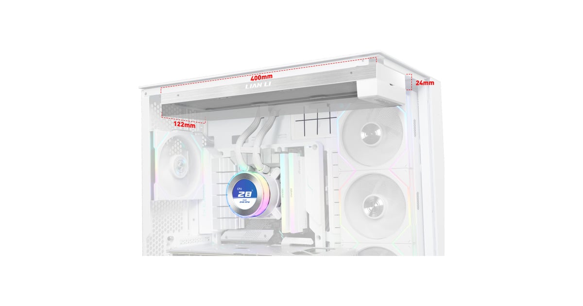 Lian LiHydroshift II LCD-C 360 fanless waterkoeling  (Wit)