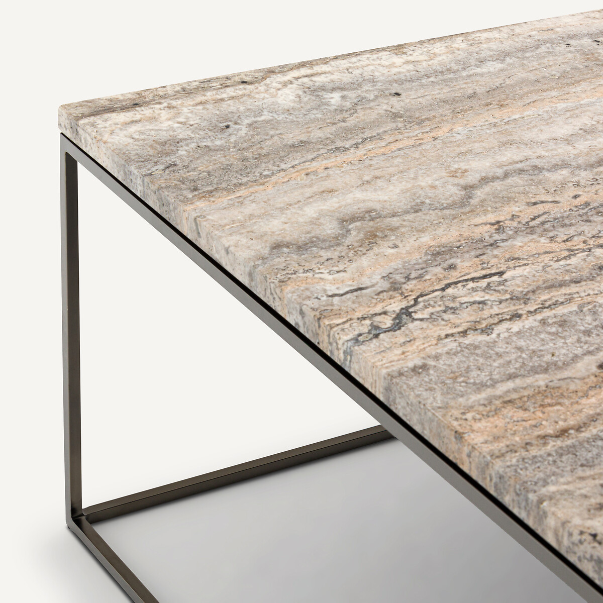 AM.PM<br>Mesa de centro, tampo de travertino, Mahaut