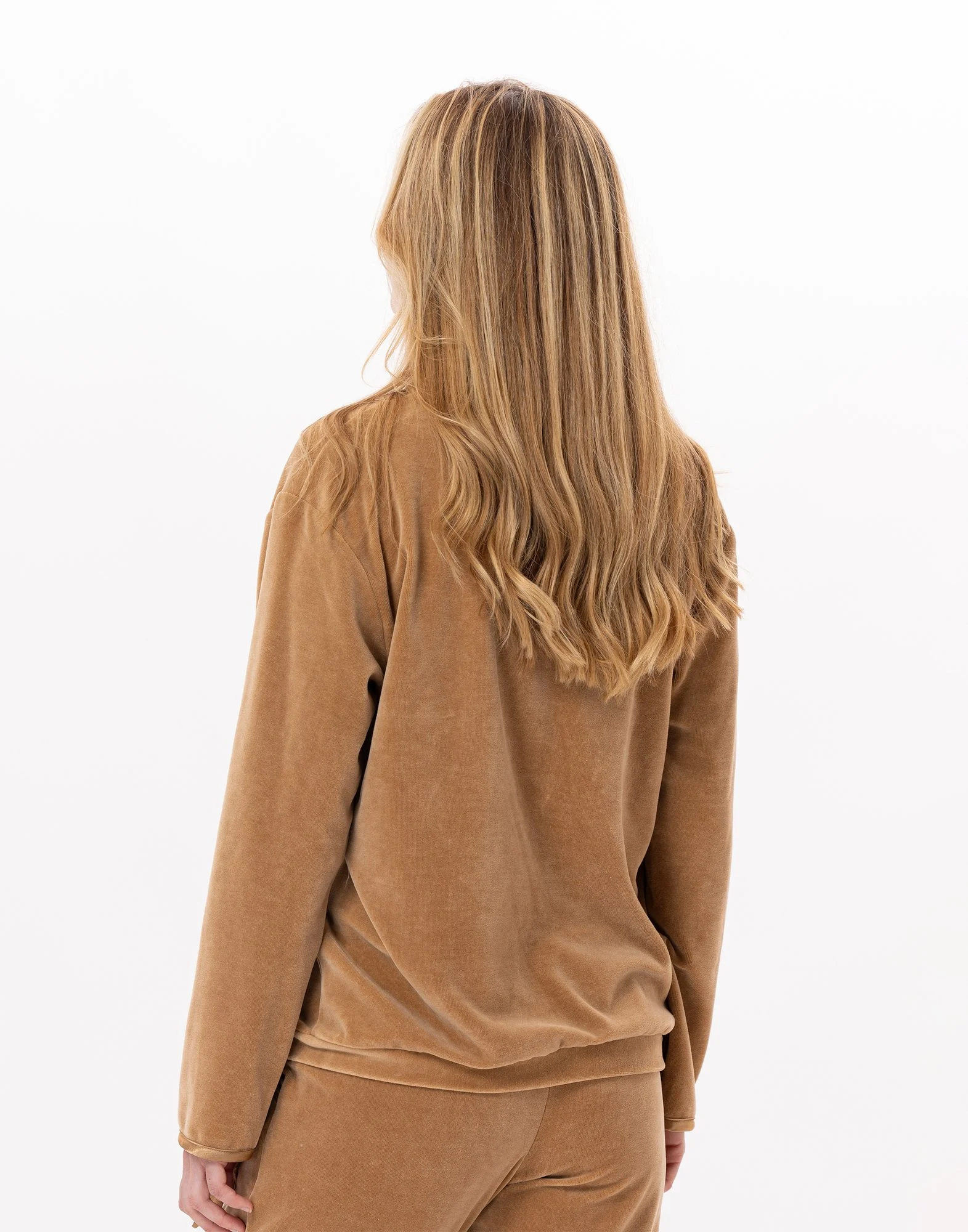VELVET 830 - Sweat en velours | Doré