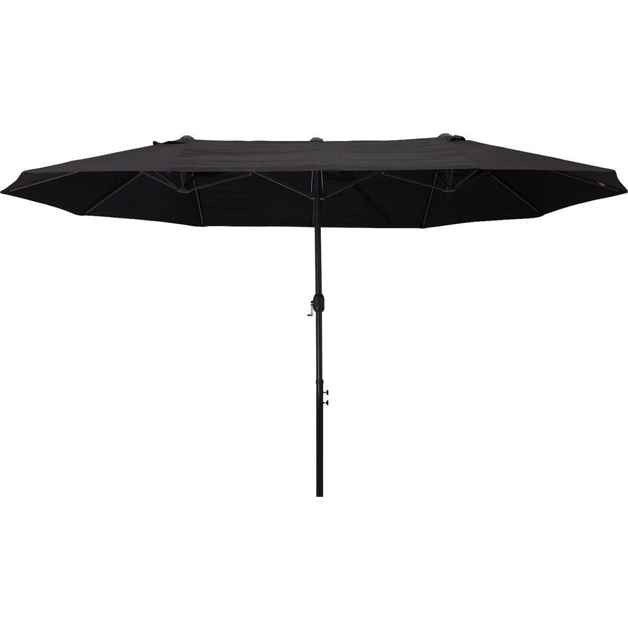 Outsunny Sonnenschirm mit Handkurbel schwarz
