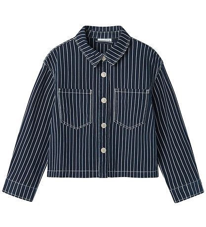 Name It Jeansjacke - NkfZoe - Navy Blazer Streifen