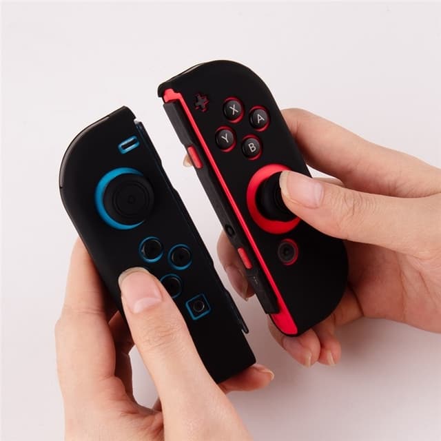 Silikonecover kompatibelt med Nintendo Switch + tommelfingergrebsbeskytter