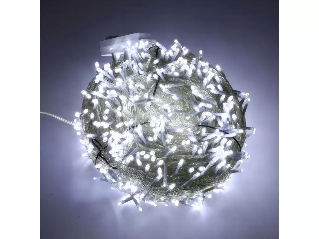100M 600 LED Guirlande lumineuse Carnaval Mariage Extérieur Intérieur Jardin Éclairage, blanc