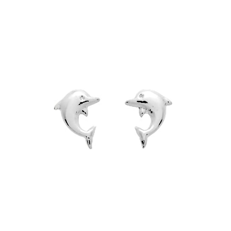 Boucles d'oreilles femme - Or 18 Carats - Dauphin