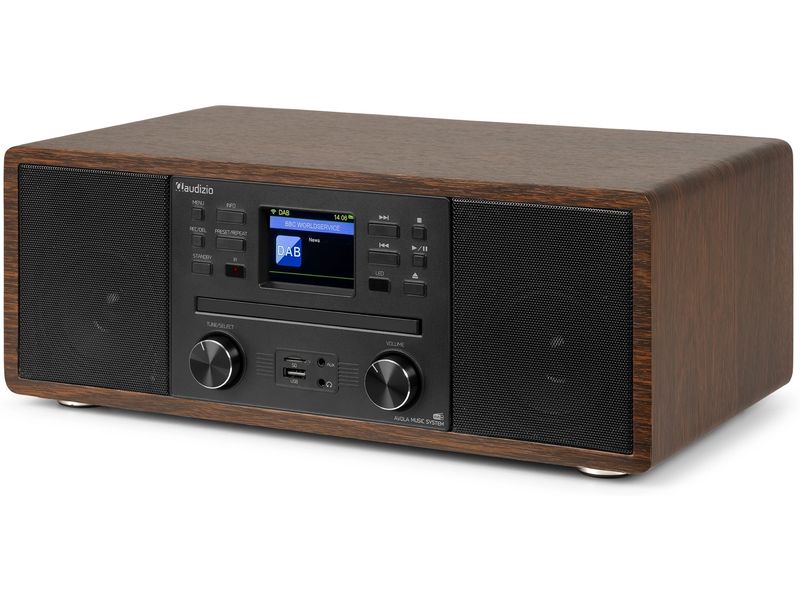 Audizio DAB  Radio Avola Braun DAB  Radio mit CD Spieler, Internet Radio und Bluetooth