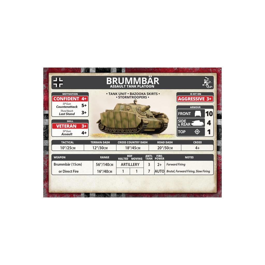 Flames of War - Brummbär Assault Tank Platoon
