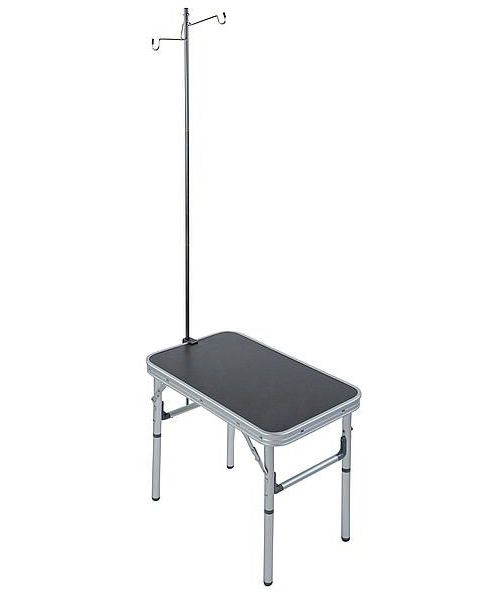Bo-Camp Lampenständer mit Klemme und Spitze 25 x 25 x 118 cm schwarz