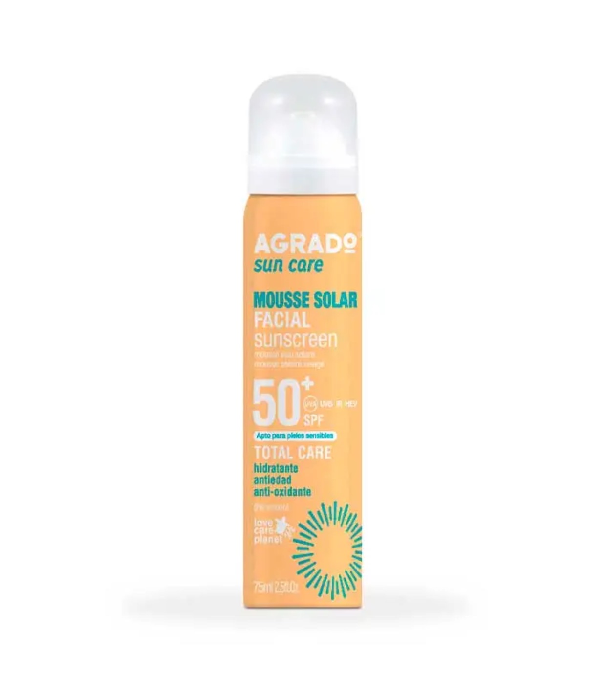Agrado - Mousse solar facial SPF50+